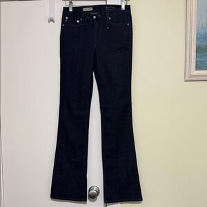AG Adriano Goldschmied Blue the midl rise angel boot fit Flare Jeans size 27R